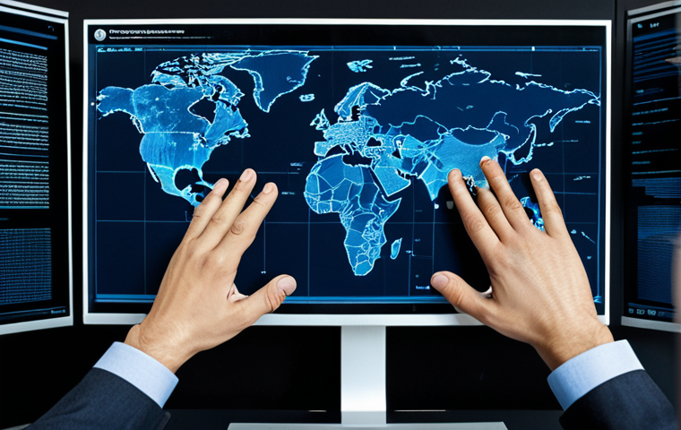 보안솔루션 컨설팅에서 데이터 암호화 기법 - Data Security Landscape**

"Modern office environment with a digital globe overlay, highlighting are...