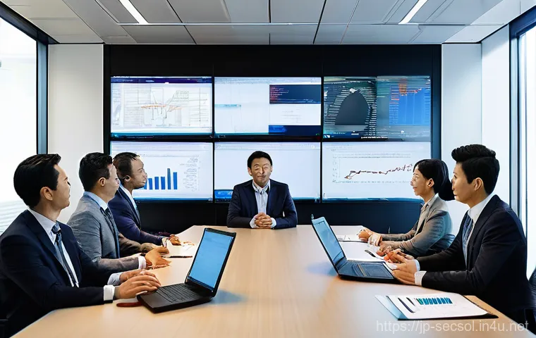 보안 컨설턴트의 비즈니스 의사소통 스킬 - **Prompt:** A professional Japanese cybersecurity consultant, appearing thoughtful and empathetic, i...
